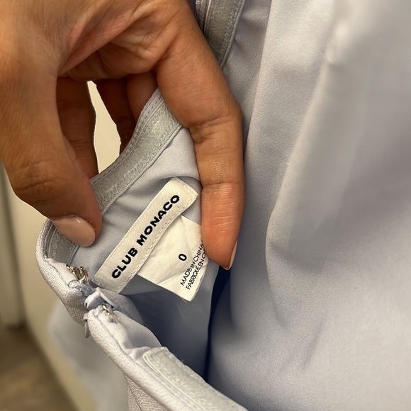 Club Monaco Pastel Blue Halter Dress - Picture 6 of 8